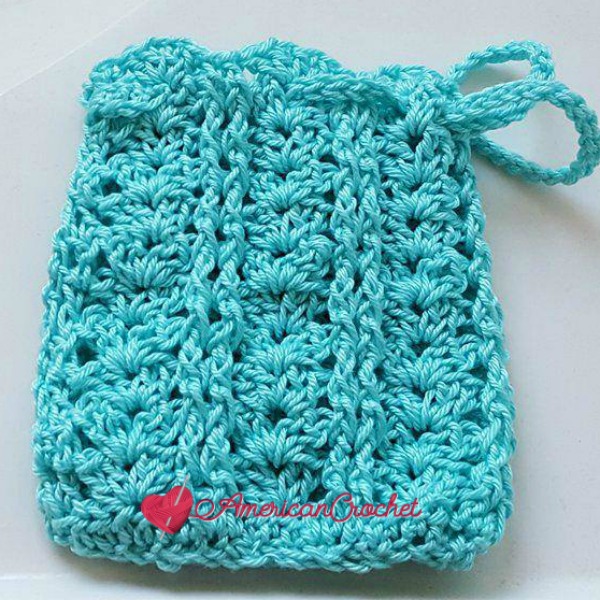 Vintage Lace Shells Soap Cozy | Crochet Pattern | American Crochet @americancrochet.com #crochetpattern