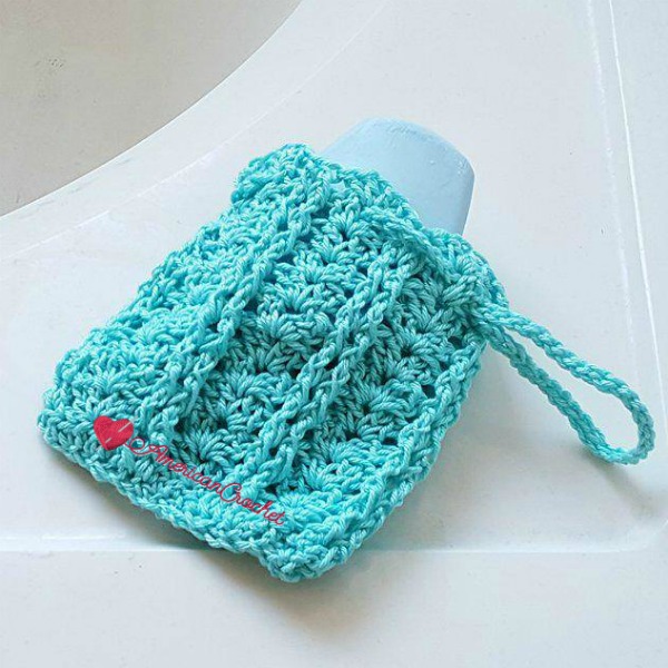 Vintage Lace Shells Soap Cozy | Crochet Pattern | American Crochet @americancrochet.com #crochetpattern