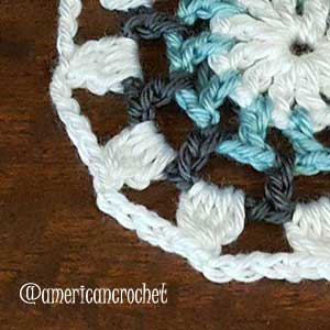 Audrey Circle in A Square | American Crochet @americancrochet.com 