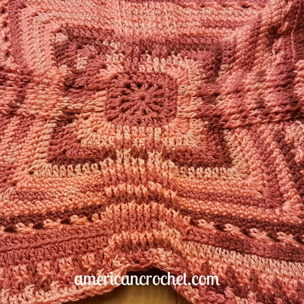 Rosewood Baby Blanket Part Three | Crochet Pattern | American Crochet @americancrochet.com #crochetpattern #crochetalong