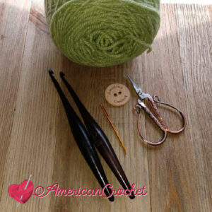 Front Bottom Loop Half Double Crochet | American Crochet @americancrochet.com