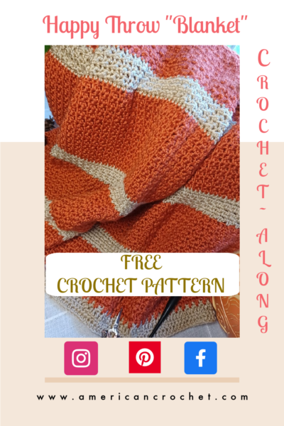 Happy Throw Three | American Crochet @americancrochet.com